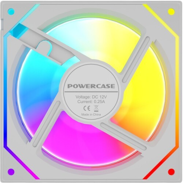 Вентилятор для корпуса Powercase (M52-12W ARGB) White