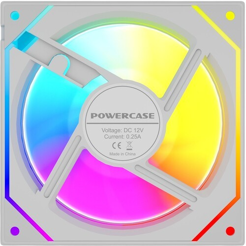 Вентилятор для корпуса Powercase (M52-12W ARGB) White