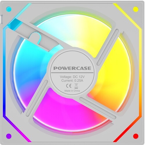 Вентилятор для корпуса Powercase (M52-12W ARGB) White