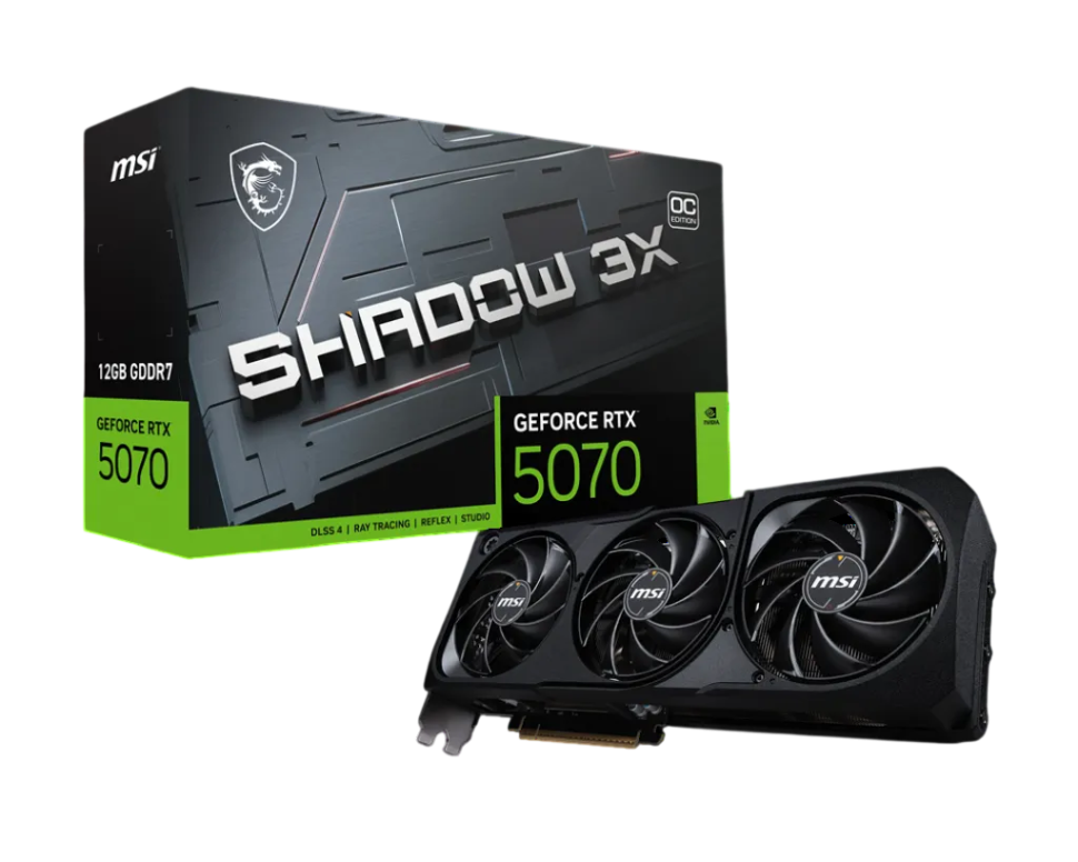 Видеокарта MSI (G5070-12S3C) GeForce RTX 5070 12G SHADOW 3X OC
