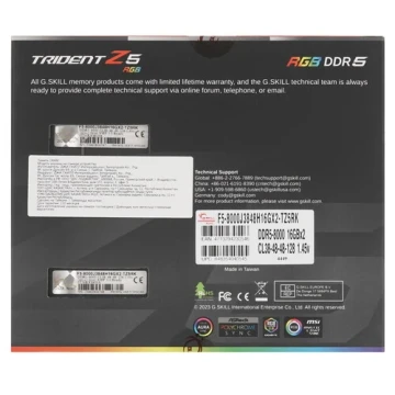 Оперативная память 32 Gb 8000 MHz G.Skill TRIDENT Z5 RGB Black (F5-8000J3848G16GX2-TZ5RK)