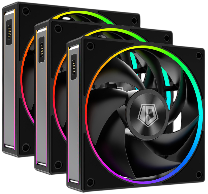Комплект вентиляторов для корпуса ID-COOLING MF-1230-ARGB-K TRIO ARGB Black
