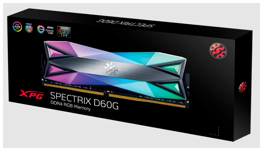 Оперативная память 16 Gb 3000 MHz ADATA XPG SPECTRIX D60G Grey RGB (AX4U30008G16A-DT60)