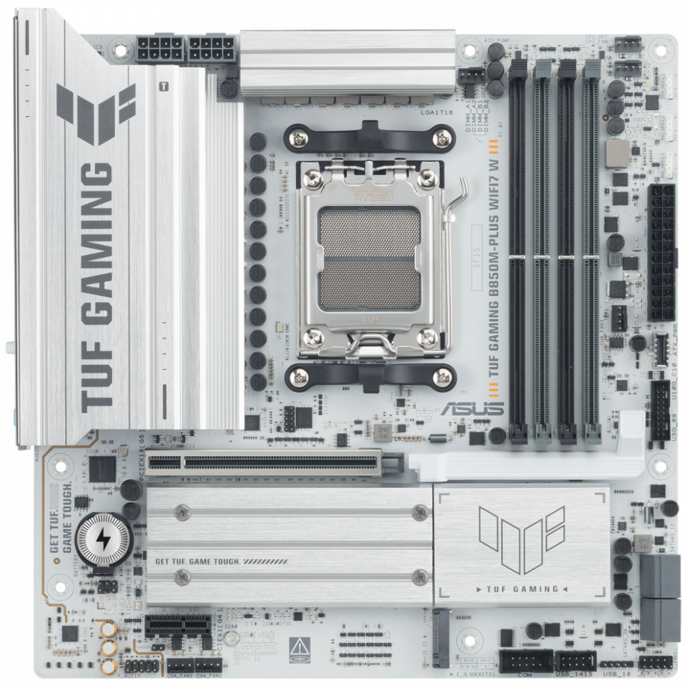 Материнская плата ASUS TUF GAMING B850M-PLUS WIFI7 White (90MB1MD0-M0EAY0)