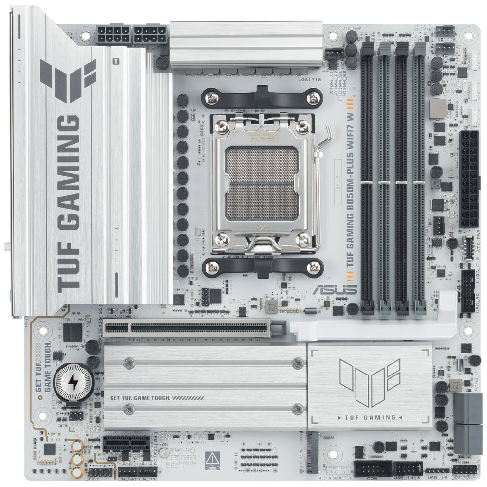 Материнская плата ASUS TUF GAMING B850M-PLUS WIFI7 White (90MB1MD0-M0EAY0)
