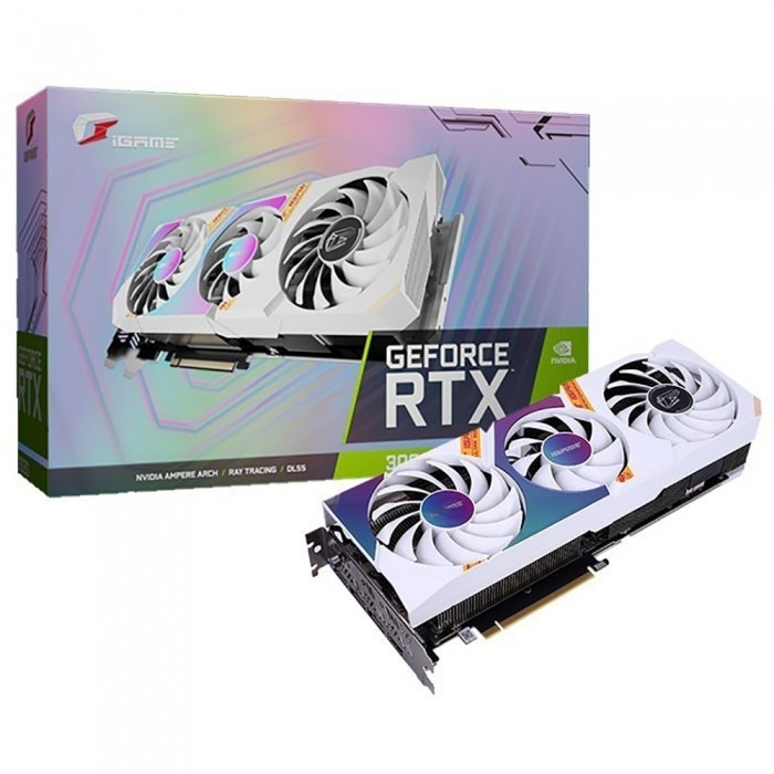 Видеокарта Colorful (RTX 3060 Ultra W OC 12G L-V) GeForce RTX 3060 12GB iGame ULTRA W OC 12G-V LHR