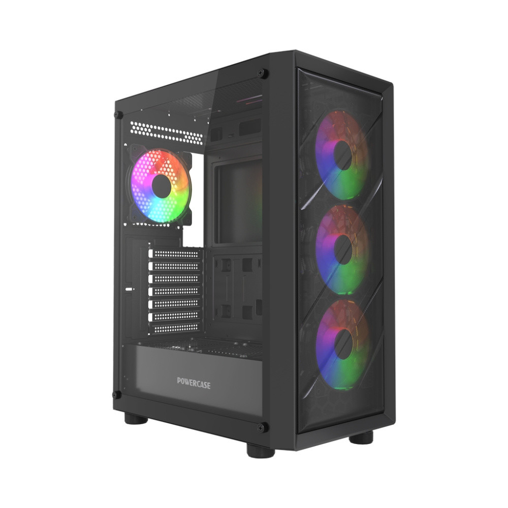 Компьютерный корпус Powercase Mistral EA21 TG FRGB Black (CMAEA21-L4)