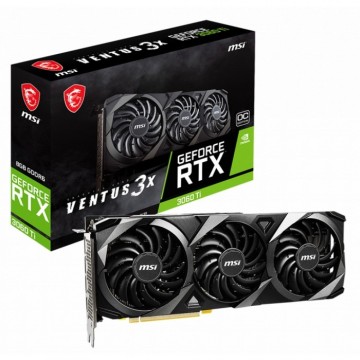 Видеокарта MSI (RTX 3060 Ti VENTUS 3X 8G OC LHR) GeForce RTX 3060 Ti 8GB VENTUS 3X OC LHR