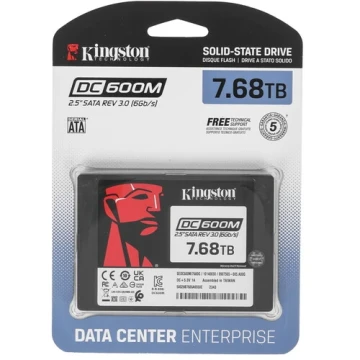 Твердотельный накопитель Kingston 7680 Gb DC600M (SEDC600M/7680G)