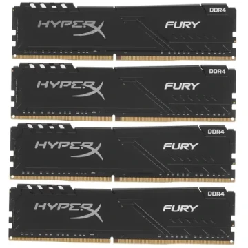 Оперативная память 64 Gb 2666 MHz Kingston HYPERX FURY Black (HX426C16FB4K4/64)