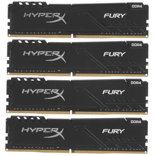 Оперативная память 64 Gb 2666 MHz Kingston HYPERX FURY Black (HX426C16FB4K4/64)