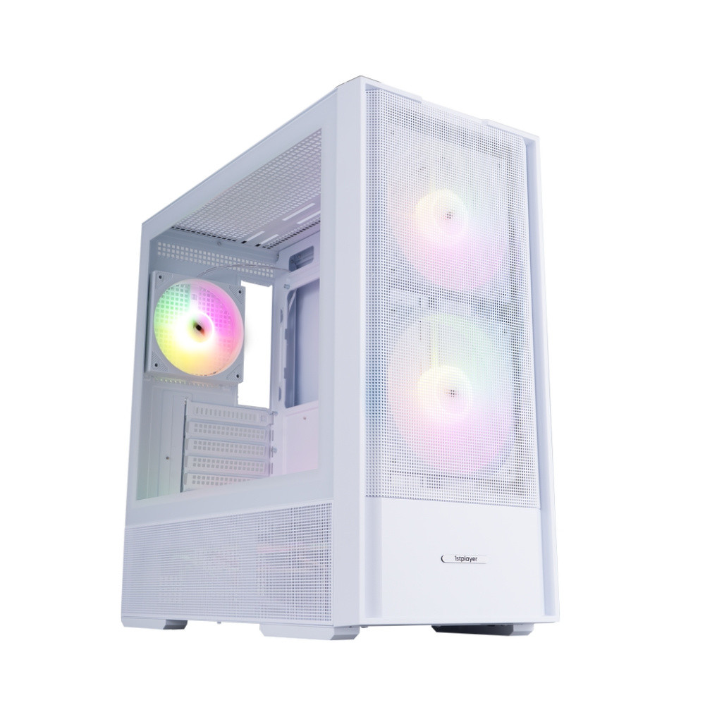 Компьютерный корпус 1STPLAYER AU7 ARGB White (AU7-WH-2FA7-14-W-2FA7R-W-1FA7-W)