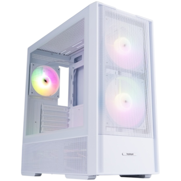 Компьютерный корпус 1STPLAYER AU7 ARGB White (AU7-WH-2FA7-14-W-2FA7R-W-1FA7-W)