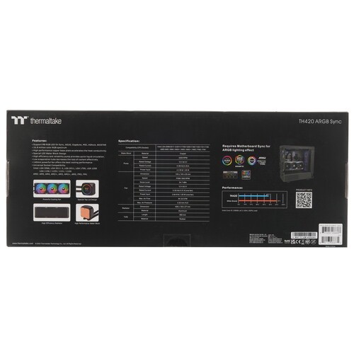 Система жидкостного охлаждения для процессора Thermaltake TH420 Sync Black All-In-One ARGB CL-W367-PL14SW-A PWM