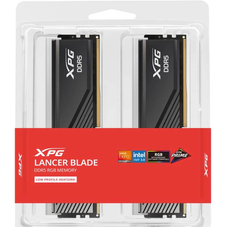 Оперативная память 32 Gb 6000 MHz ADATA XPG LANCER Blade RGB Black (AX5U6000C3016G-DTLABRBK)