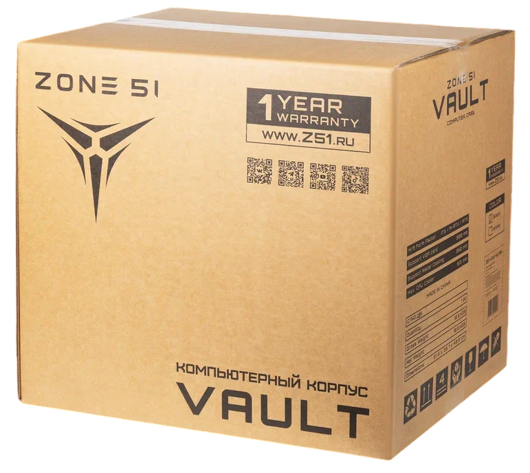 Компьютерный корпус Zone 51 Vault Black (Z51CASVLTBK)