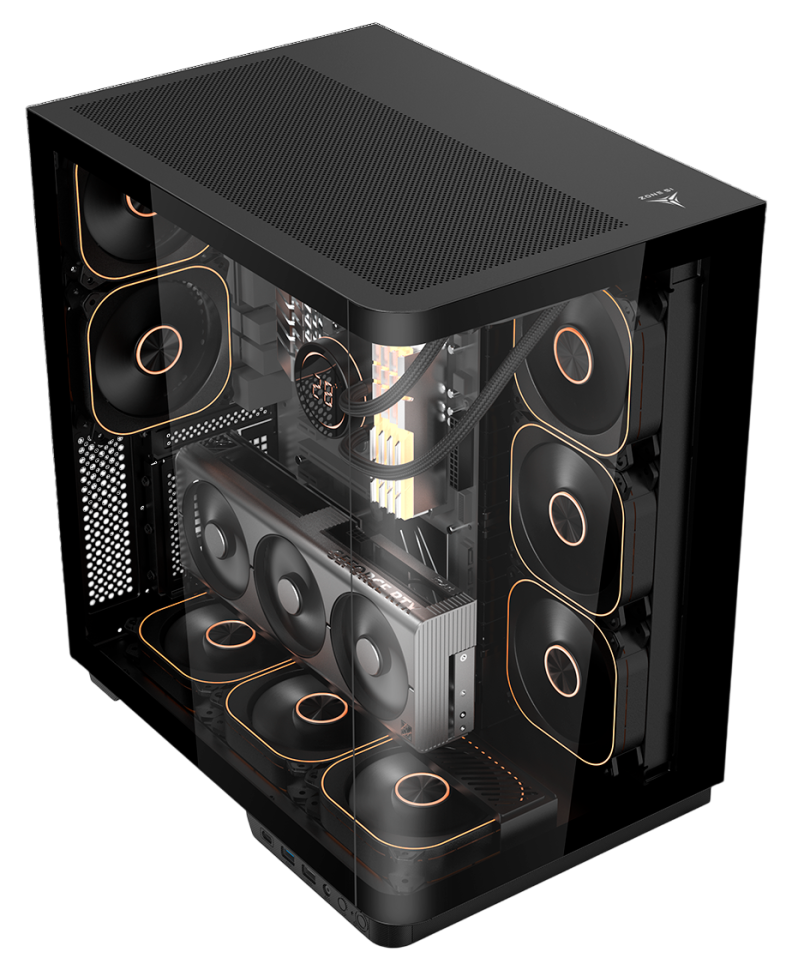Компьютерный корпус Zone 51 Vault Black (Z51CASVLTBK)