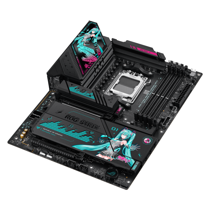 Материнская плата ASUS ROG STRIX X870E-H GAMING MIKU WiFi7 (90MB1MA0-M0EAY0)