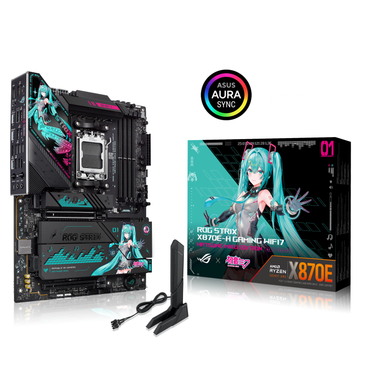 Материнская плата ASUS ROG STRIX X870E-H GAMING MIKU WiFi7 (90MB1MA0-M0EAY0)