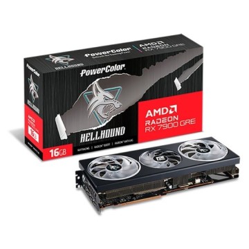 ΠΠΈΠ΄Π΅ΠΎΠΊΠ°ΡΡΠ° PowerColor (RX7900GRE 16G-L/OC) Radeon RX 7900 GRE 16GB Hellhound OC