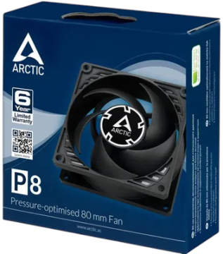 Вентилятор для корпуса Arctic Cooling P8 Black/Black (ACFAN00147A)