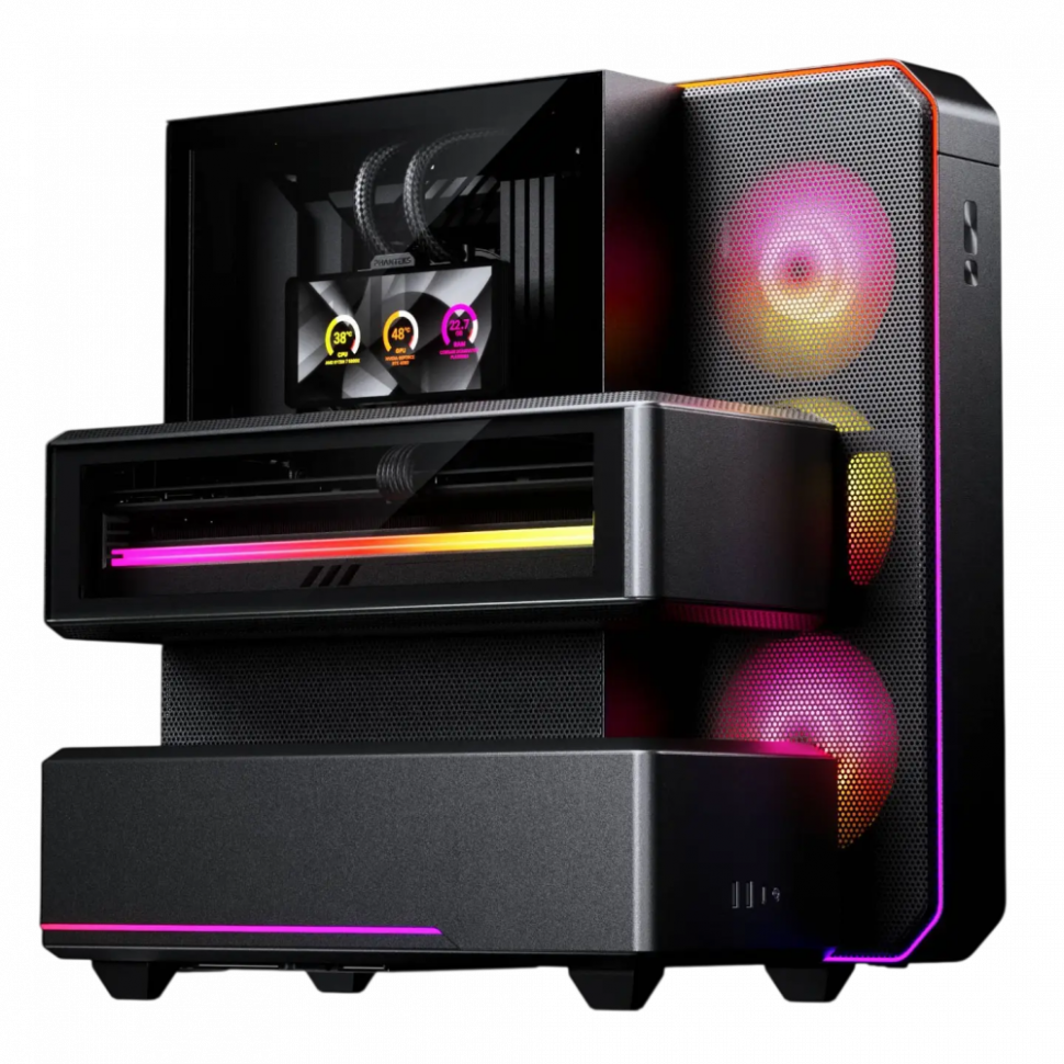 Компьютерный корпус PHANTEKS EX5 Max ARGB LCD Black (PH-EX526M_DBK01)