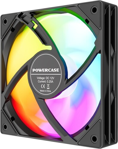 Вентилятор для корпуса Powercase (M53-12 ARGB) Black