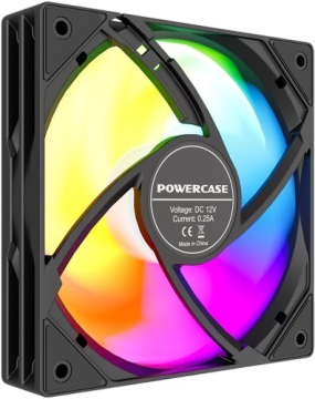 Вентилятор для корпуса Powercase (M53-12 ARGB) Black