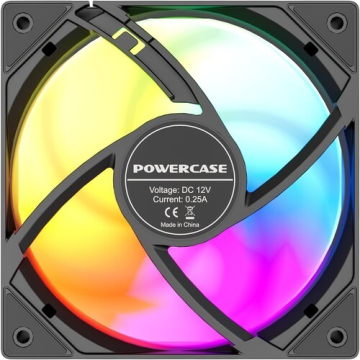 Вентилятор для корпуса Powercase (M53-12 ARGB) Black