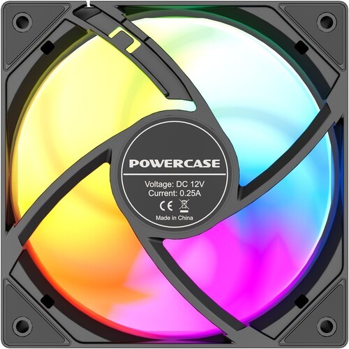 Вентилятор для корпуса Powercase (M53-12 ARGB) Black