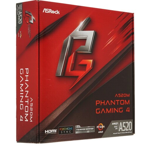Материнская плата ASRock A520M PHANTOM GAMING 4