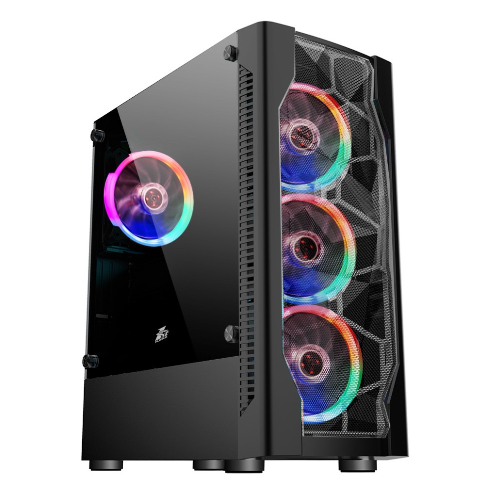 Компьютерный корпус 1STPLAYER DK D4 Black (D4-BK-4F1)