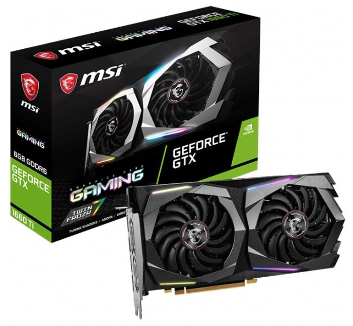 Видеокарта MSI (GTX 1660 Ti GAMING 6G) GeForce GTX 1660 Ti 1770MHz PCI-E 3.0 6144MB 12000MHz 192 bit 3xDisplayPort HDMI HDCP GAMING