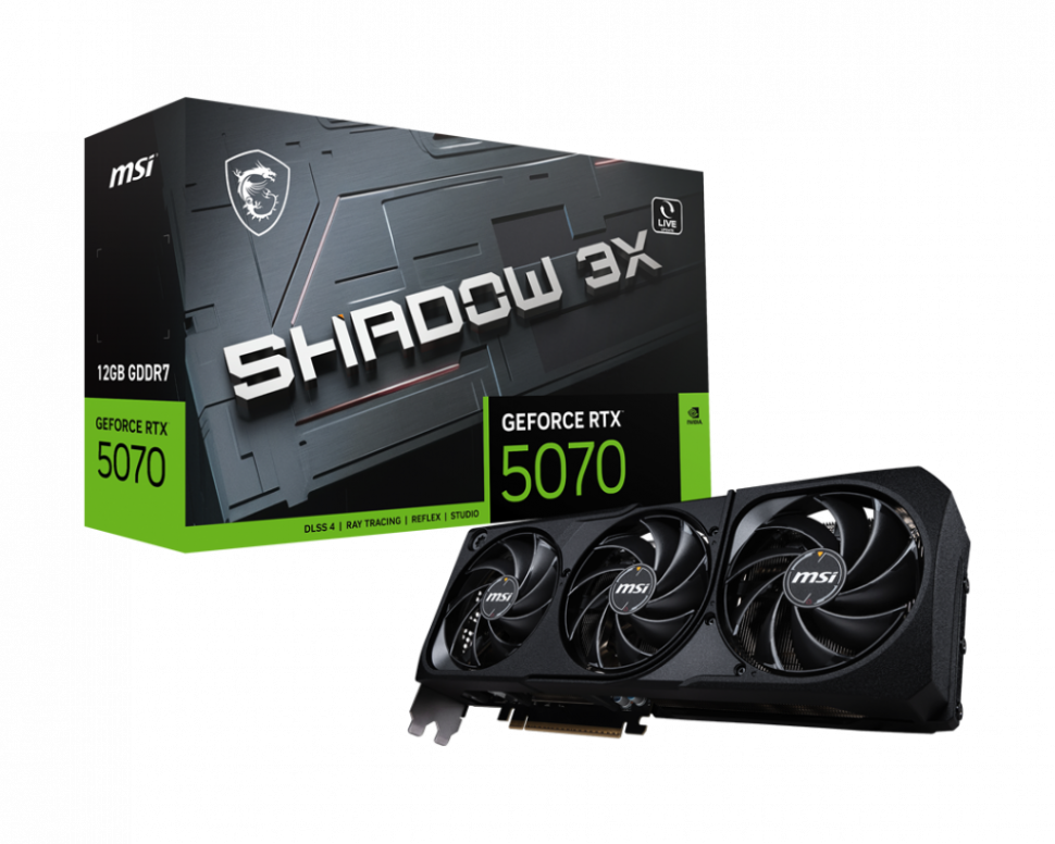 Видеокарта MSI (G5070-12S3) GeForce RTX 5070 12G SHADOW 3X