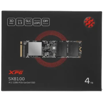 Твердотельный накопитель ADATA 4000 Gb SX8100 ASX8100NP-4TT-C XPG