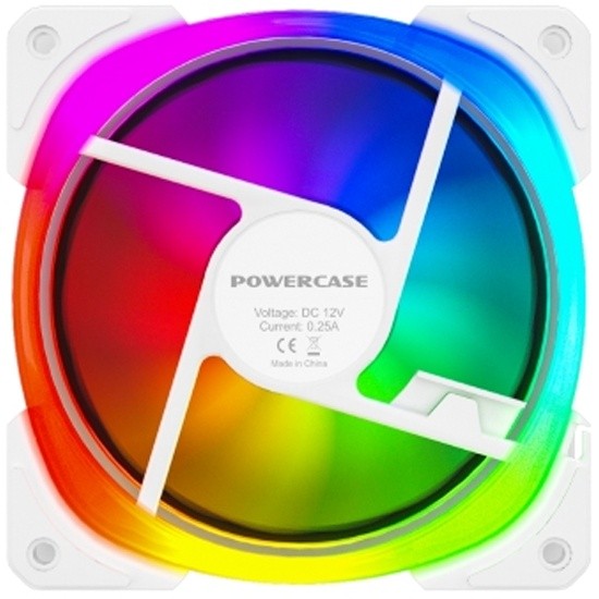 Вентилятор для корпуса Powercase CM21-12W ARGB White