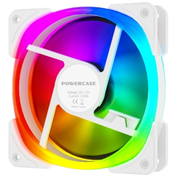 Вентилятор для корпуса Powercase CM21-12W ARGB White
