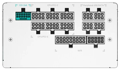 Блок питания Deepcool 1200W GAMERSTORM PQ1200G WH White 16 Pin (PCIe 5.0 Connector Cable Details)