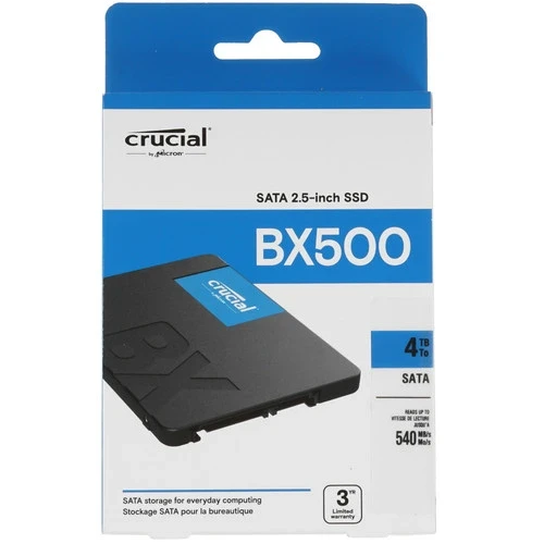 Твердотельный накопитель CRUCIAL 4000 Gb BX500 (CT4000BX500SSD1)