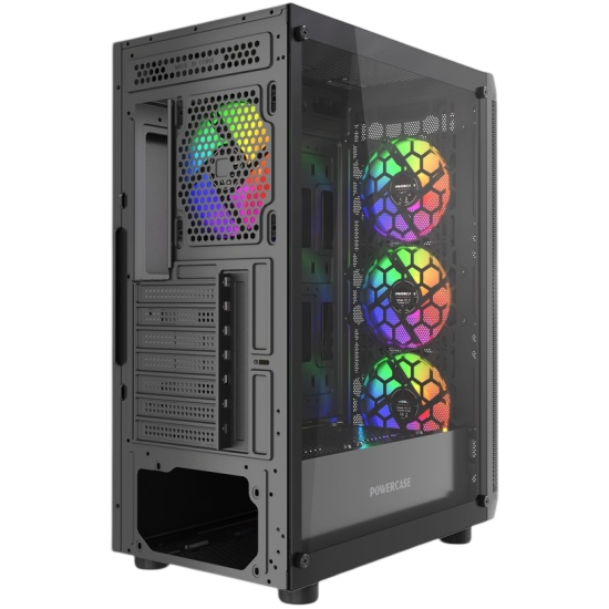 Компьютерный корпус Powercase Mistral EA22 TG FRGB Black (CMAEA22-L4)