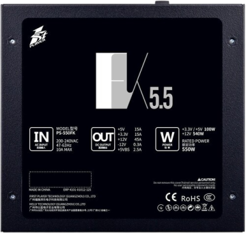 Блок питания 1STPLAYER 550W FK Black (PS-550FK)