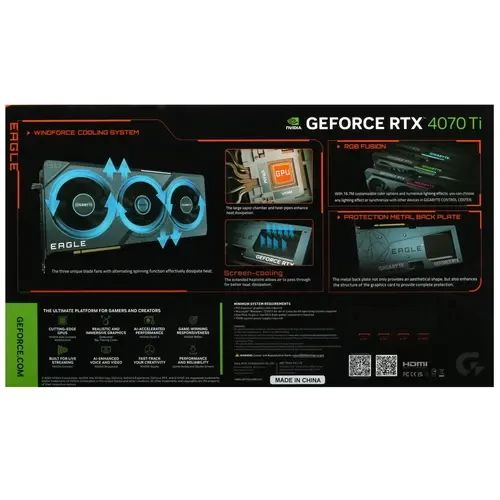 Видеокарта Gigabyte (GV-N407TEAGLE-12GD 2.0) GeForce RTX 4070 Ti 12GB EAGLE