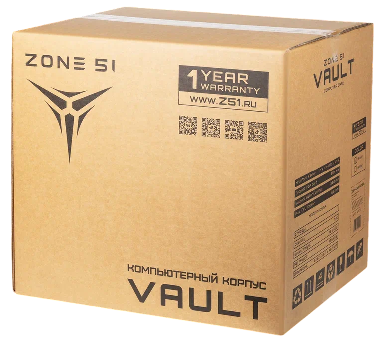 Компьютерный корпус Zone 51 Vault White (Z51CASVLTWH)