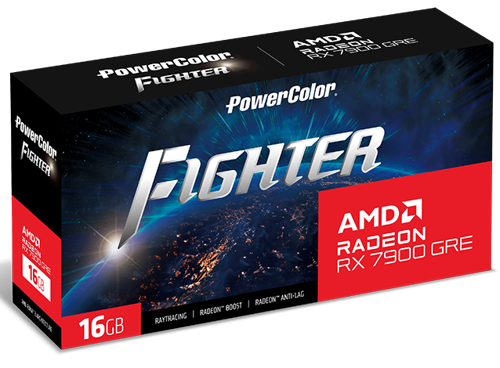 Видеокарта PowerColor (RX7900GRE 16G-F/OC) Radeon RX 7900 GRE 16GB Fighter