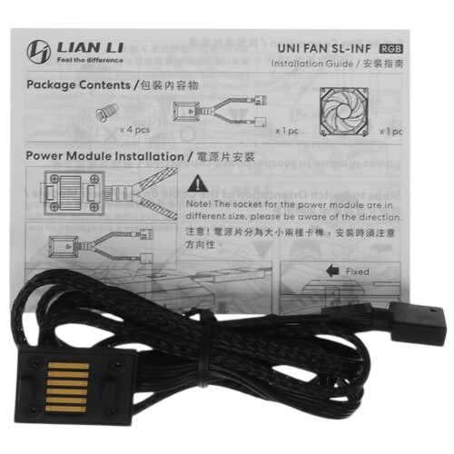 Вентилятор для корпуса Lian Li  UNI FAN SL-INF 140 ARGB Black G99.14SLIN1B.R0 PWM