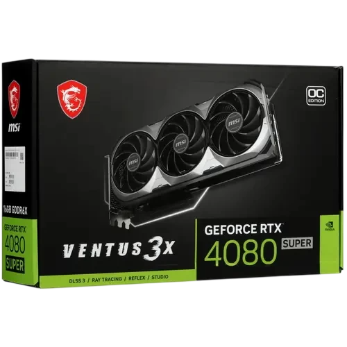 Видеокарта MSI (RTX 4080 SUPER 16G VENTUS 3X) GeForce RTX 4080 SUPER 16GB VENTUS 3X