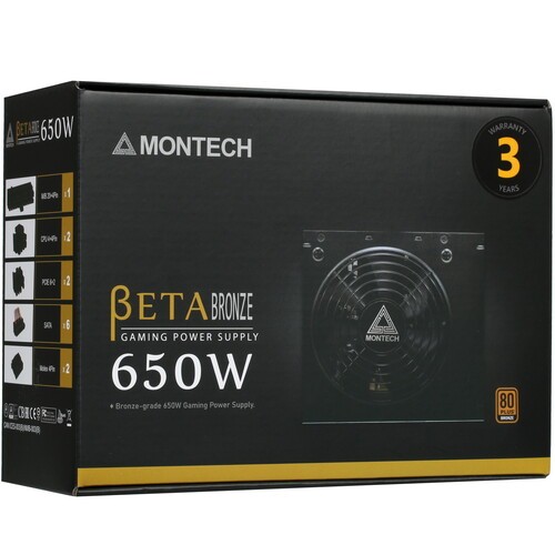 Блок питания Montech 650W BETA Black (BETA650)