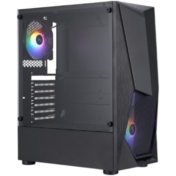 Компьютерный корпус 1STPLAYER DK DK-3 FRGB Black (DK-3-BK-4F1)