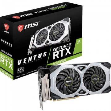 Видеокарта MSI (RTX 2060 SUPER VENTUS OCV1) GeForce RTX 2060 SUPER 1470MHz PCI-E 3.0 8192MB 14000MHz 256 bit HDMI 3xDisplayPort HDCP VENTUS OC V1