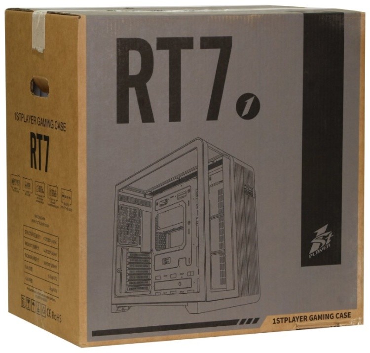 Компьютерный корпус 1STPLAYER RT6 ARGB White (RT6-WH-3FC7R-W-1FC7-W)